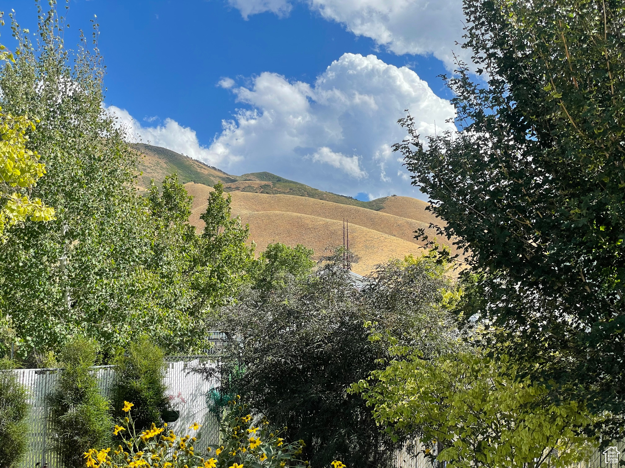 Backyard Views of Oquirrh Morns. are Beautiful! and permanent