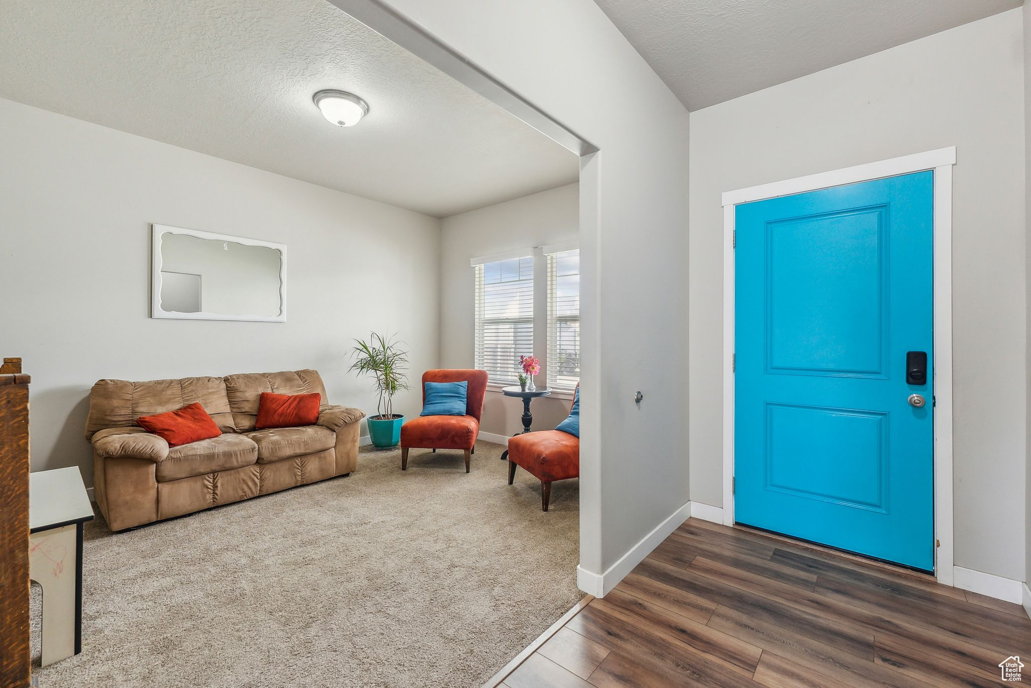 Foyer entrance featuring hardwood / wood-style flooring