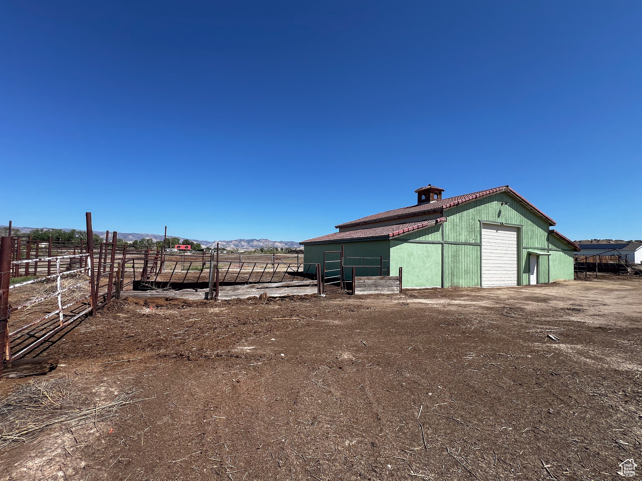 View of outdoor structure featuring a rural view