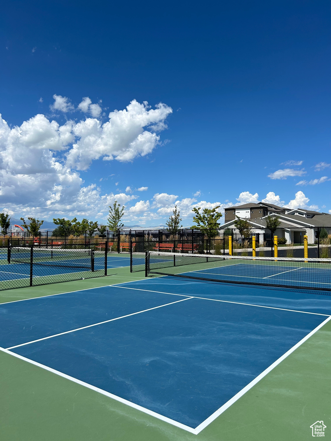 View of pickleball court