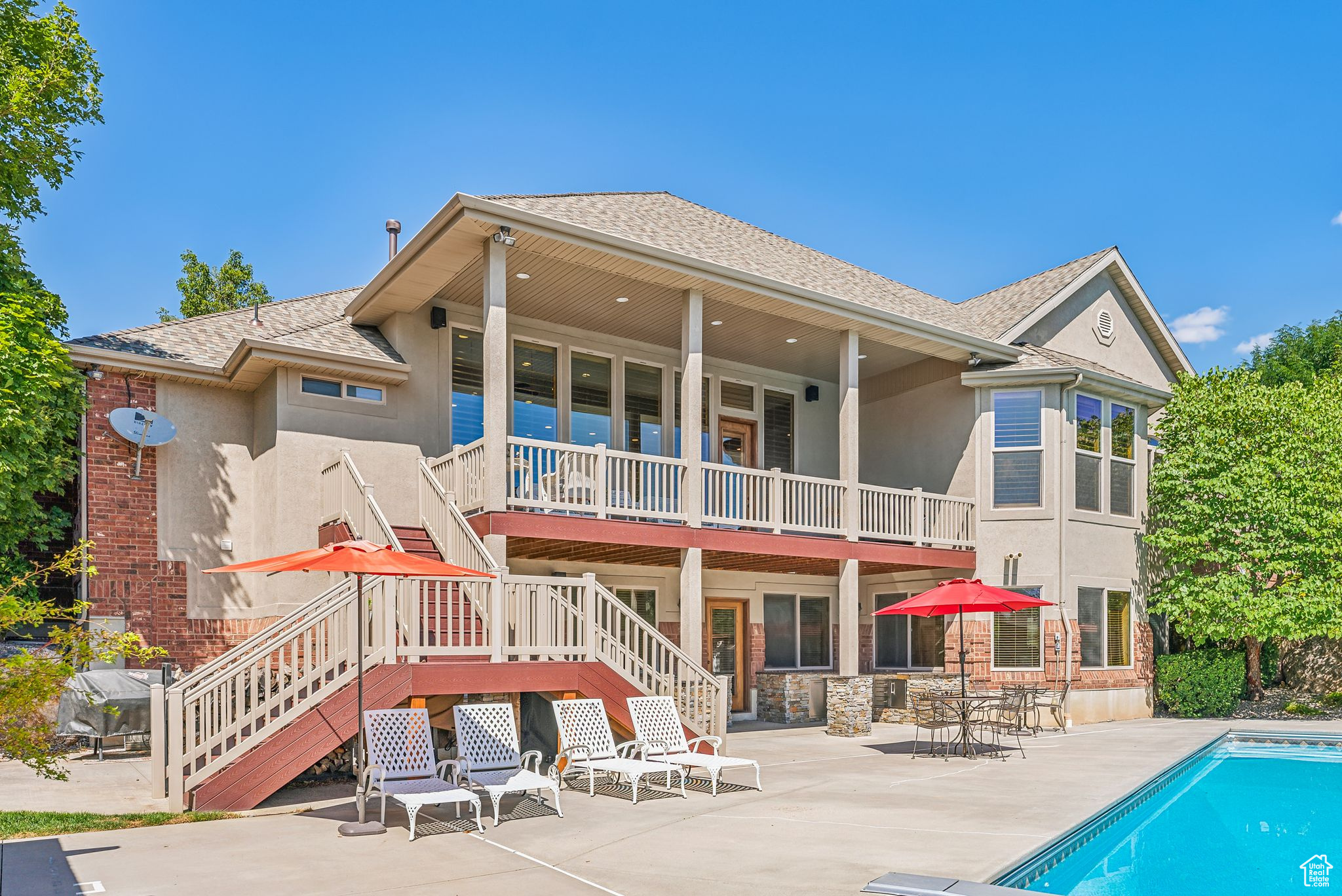 Rear view of property featuring a patio