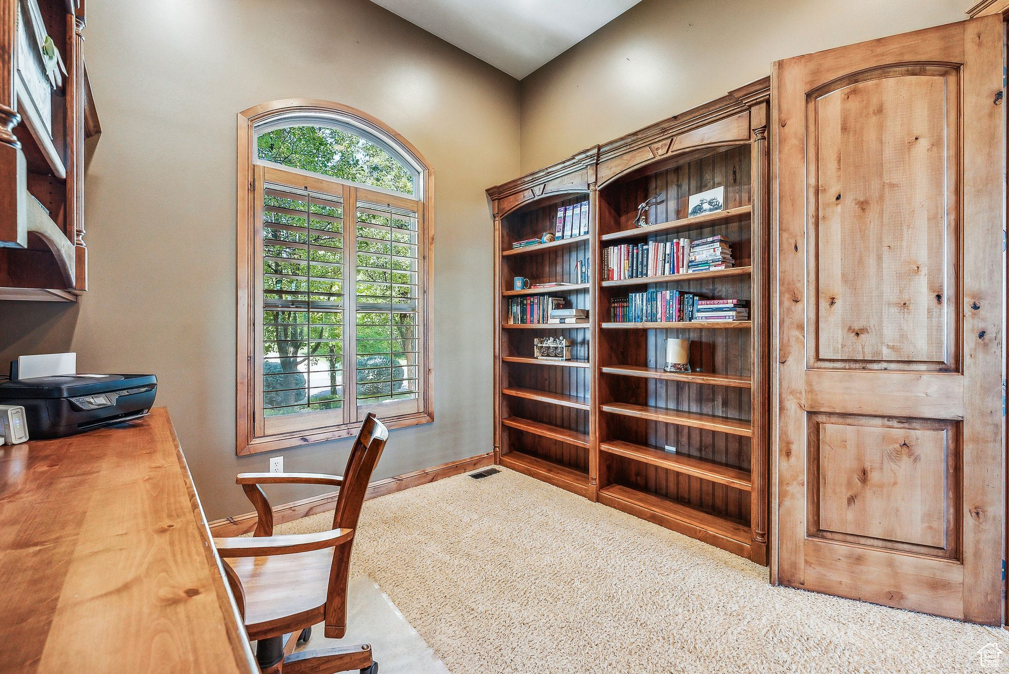 View of carpeted office