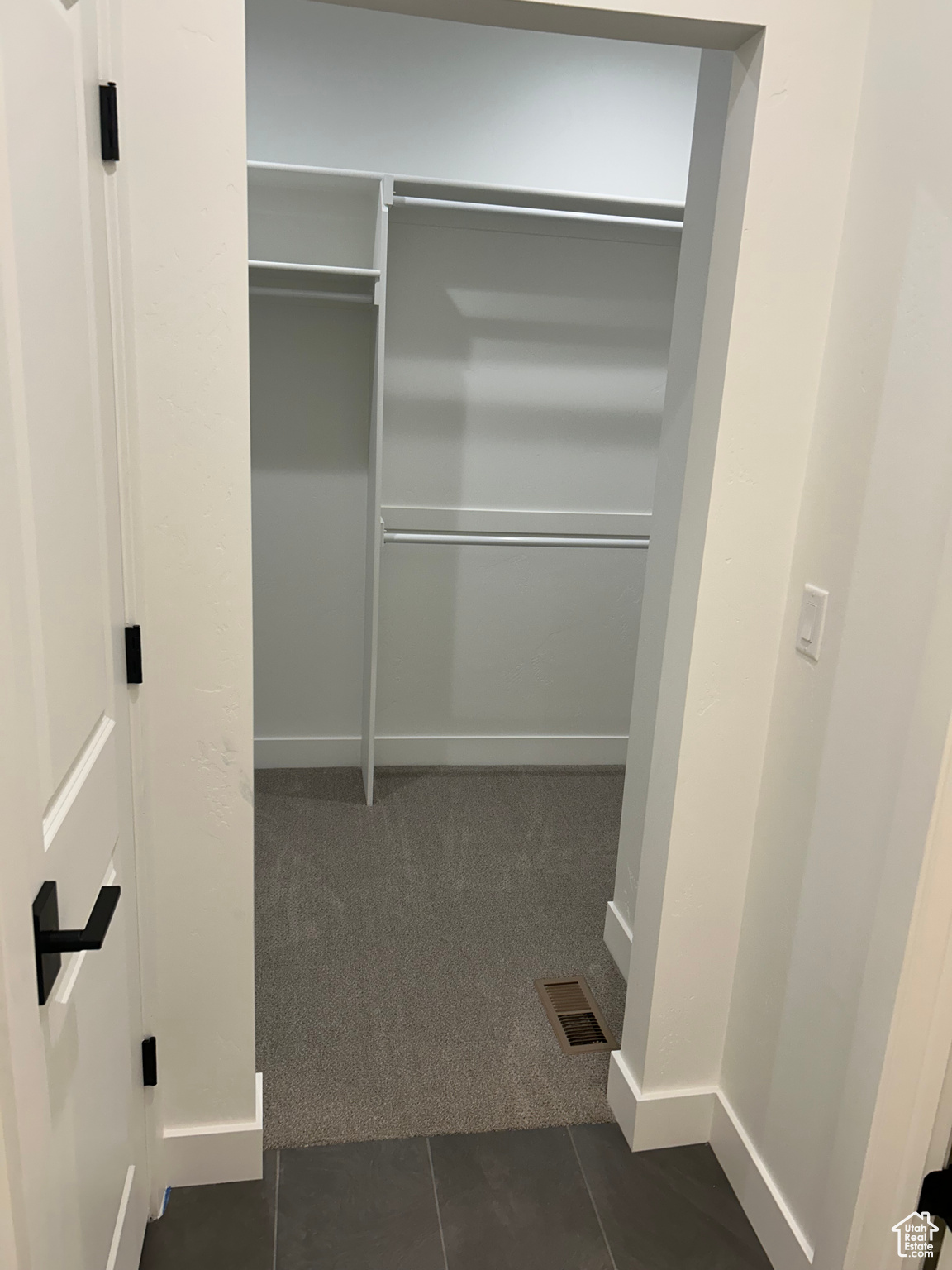 Master Bathroom walk-in closet from Master Bathroom