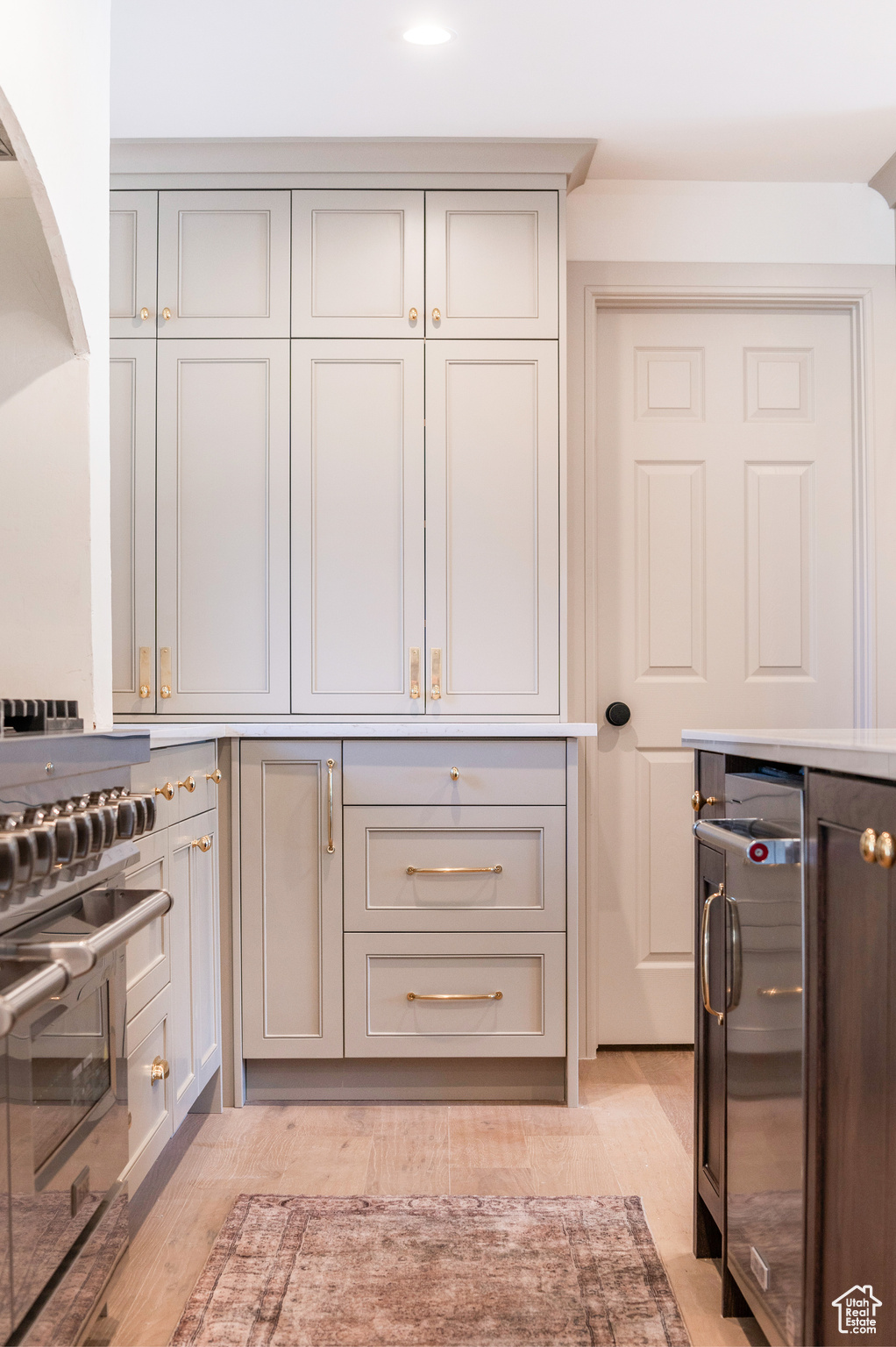 Interior space featuring beverage cooler