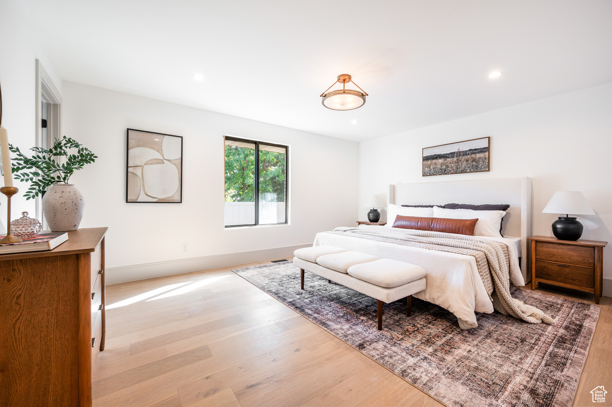 Bedroom featuring light hardwood / wood-style flooring