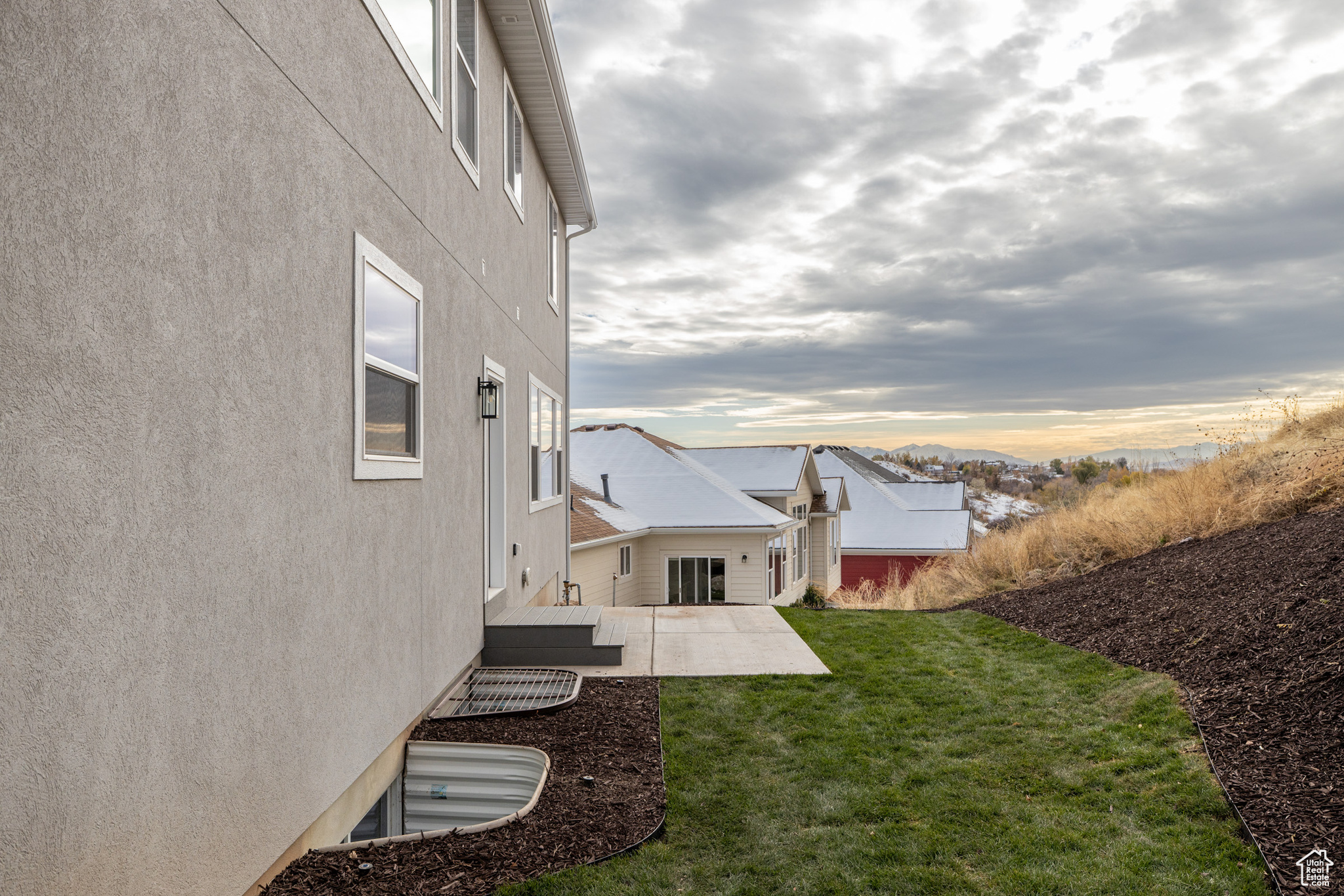 View of yard with a patio