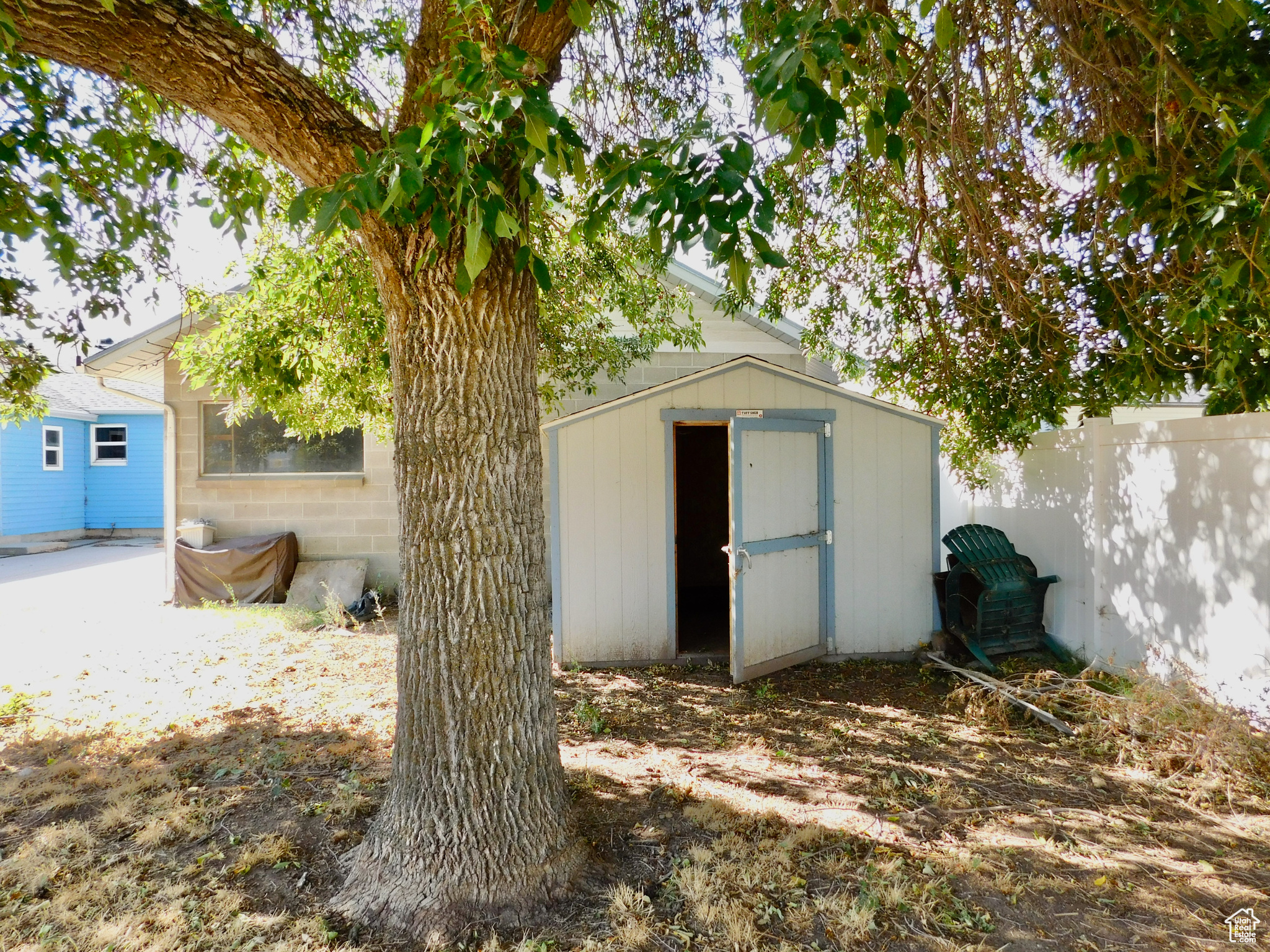 Large shed.