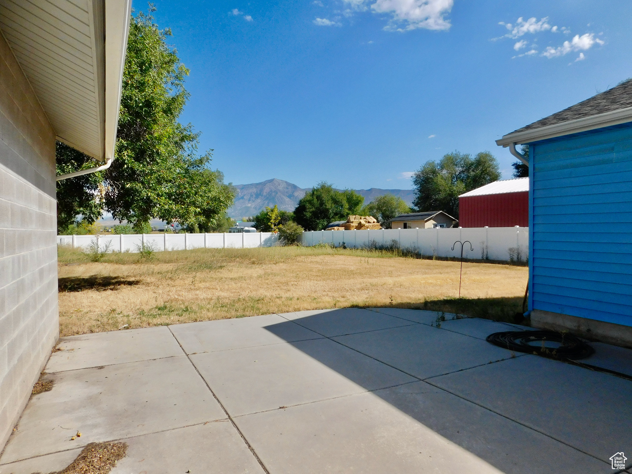 Backyard view.