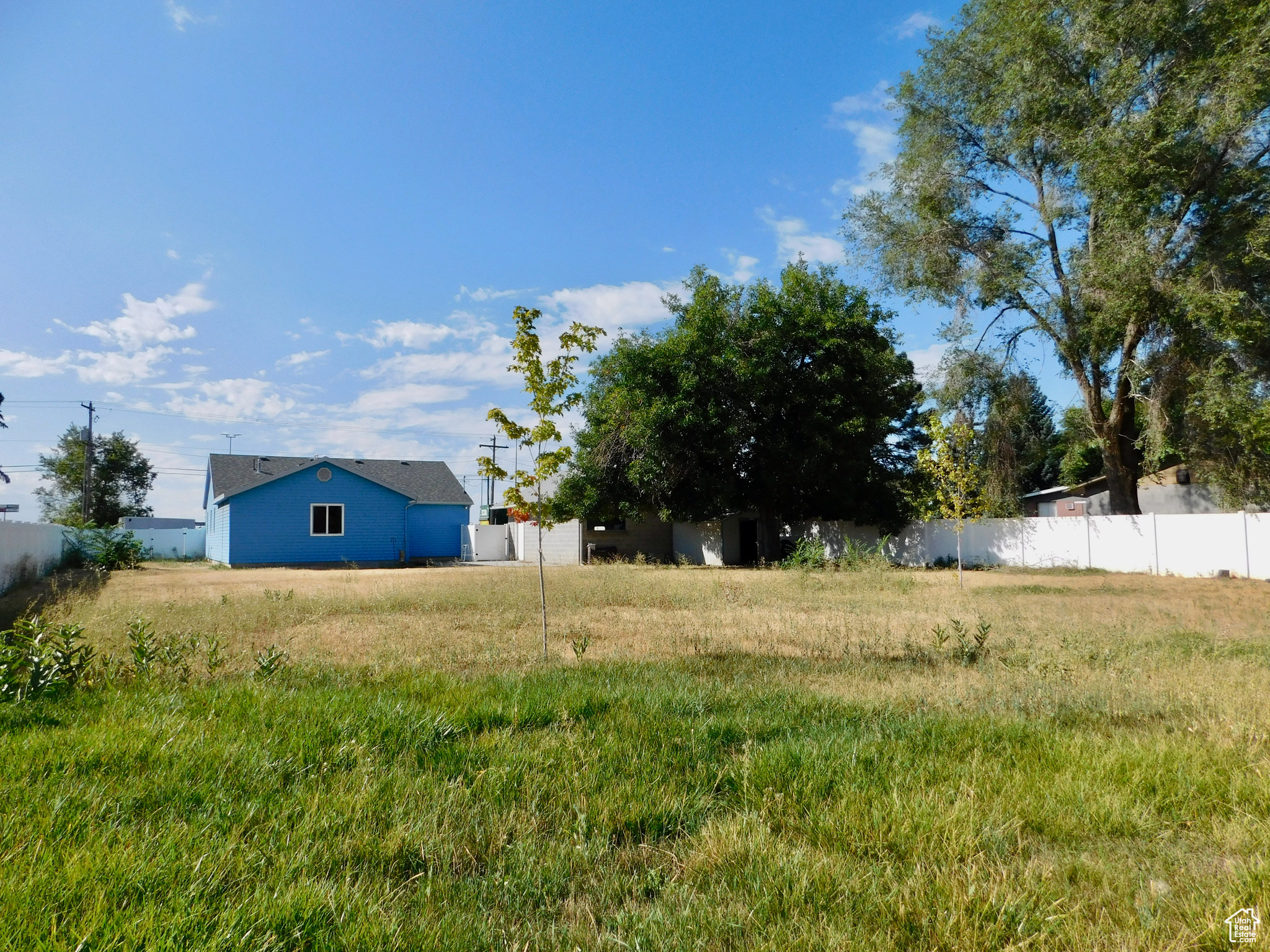 View of the house from the backyard.