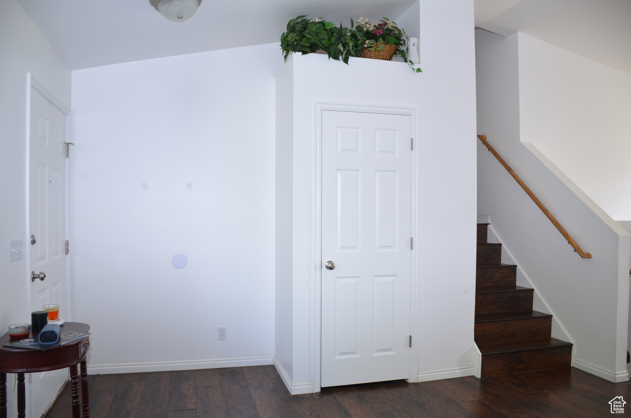 Interior space featuring hardwood / wood-style flooring