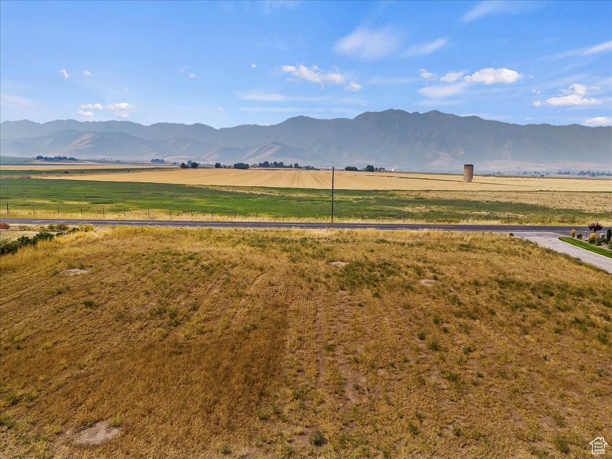 View of mountain feature with a rural view