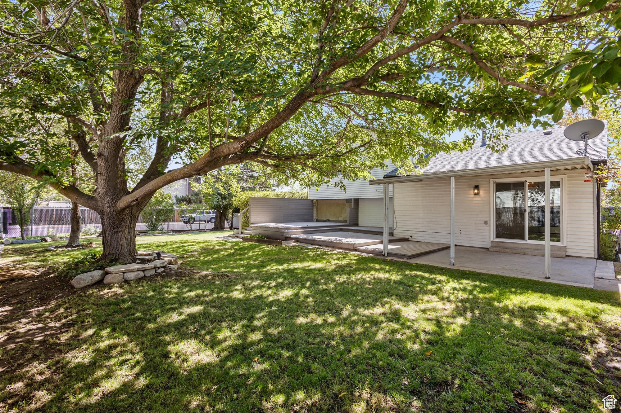 View of yard with a patio