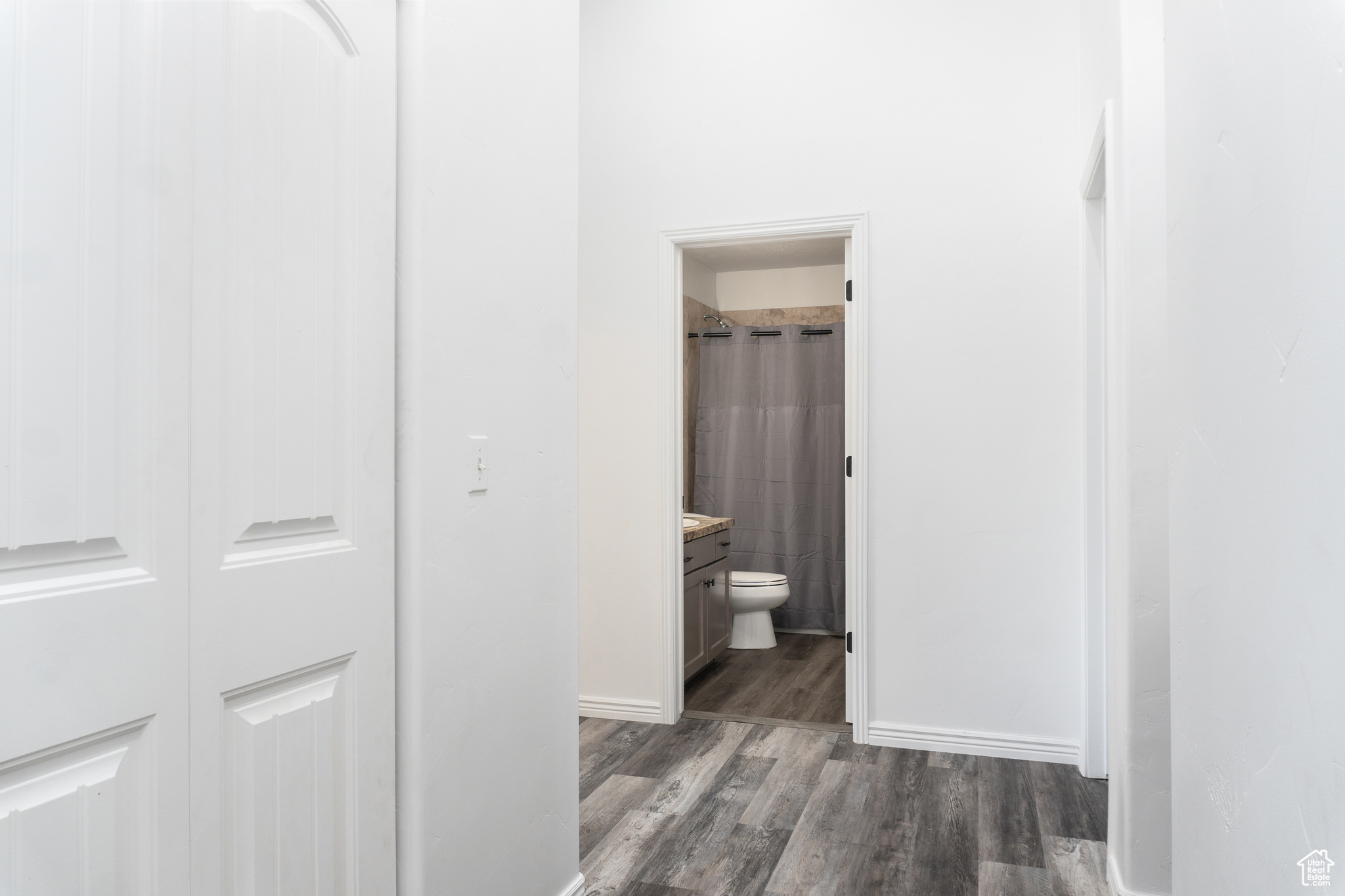 Hall featuring hardwood / wood-style flooring