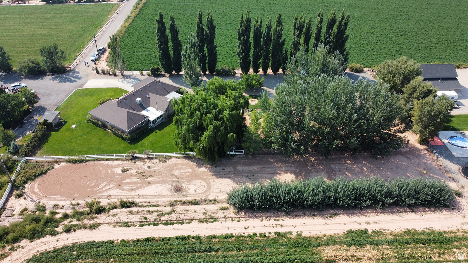 Drone / aerial view featuring a rural view