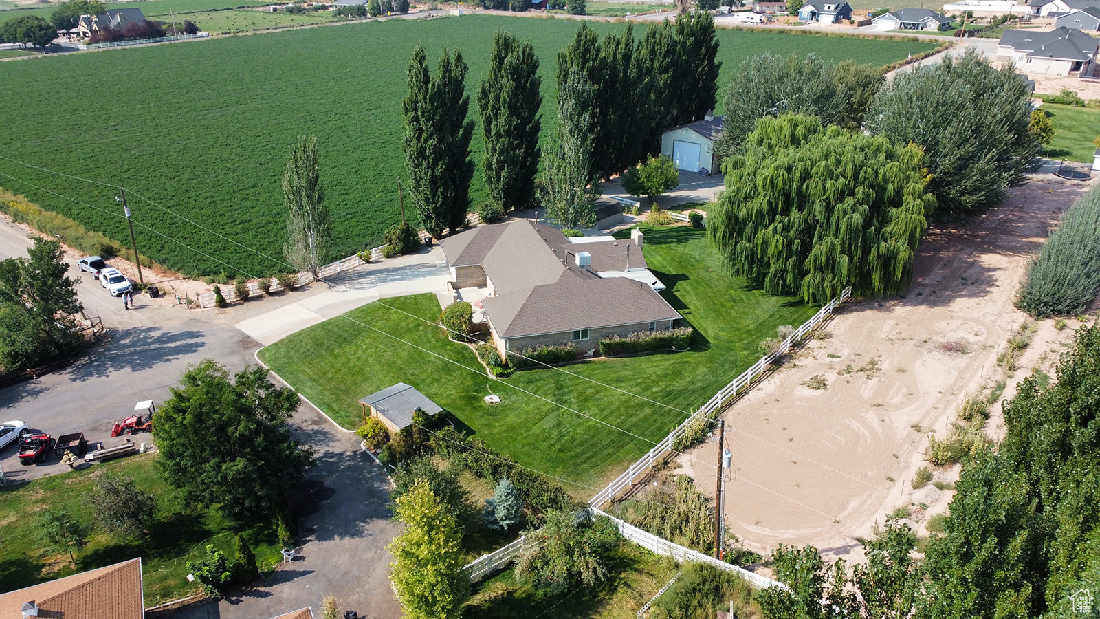 Drone / aerial view featuring a rural view