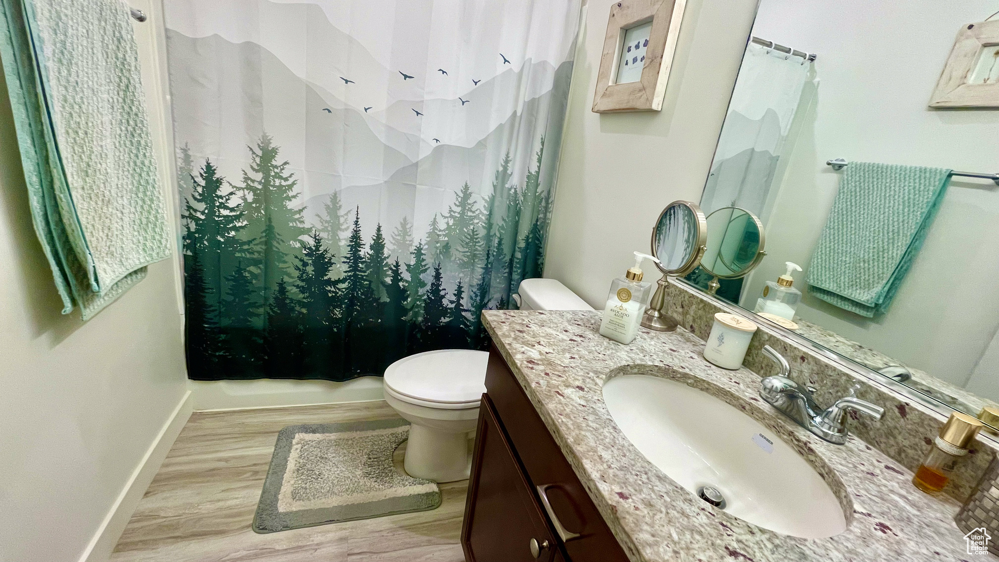 Hallway bathroom