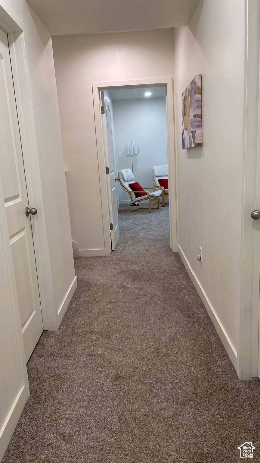 Hallway  leading to the family room