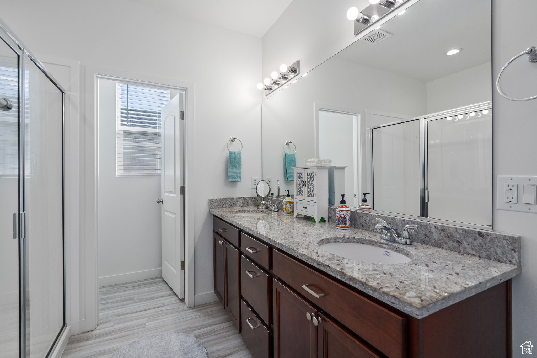 Primary bathroom with oversized shower