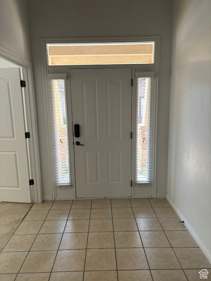 Front Door with separate living room or office to the side.