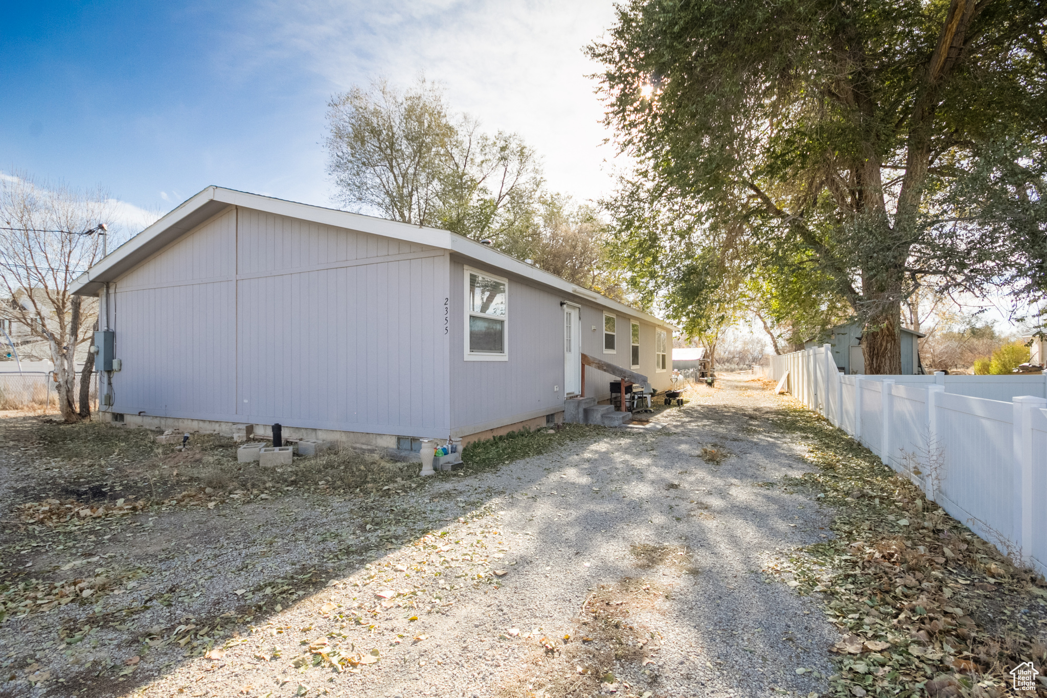 View of rear view of property