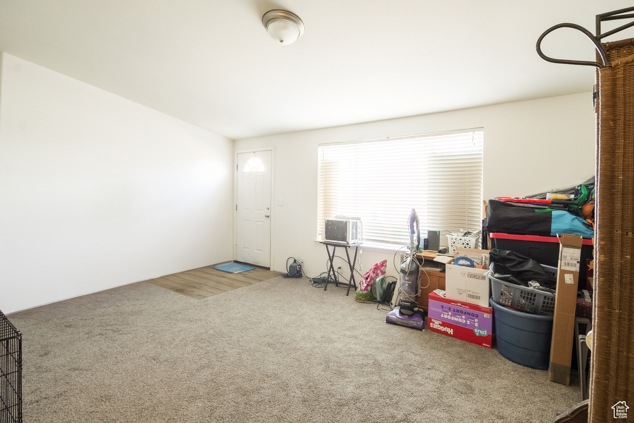 Interior space with carpet