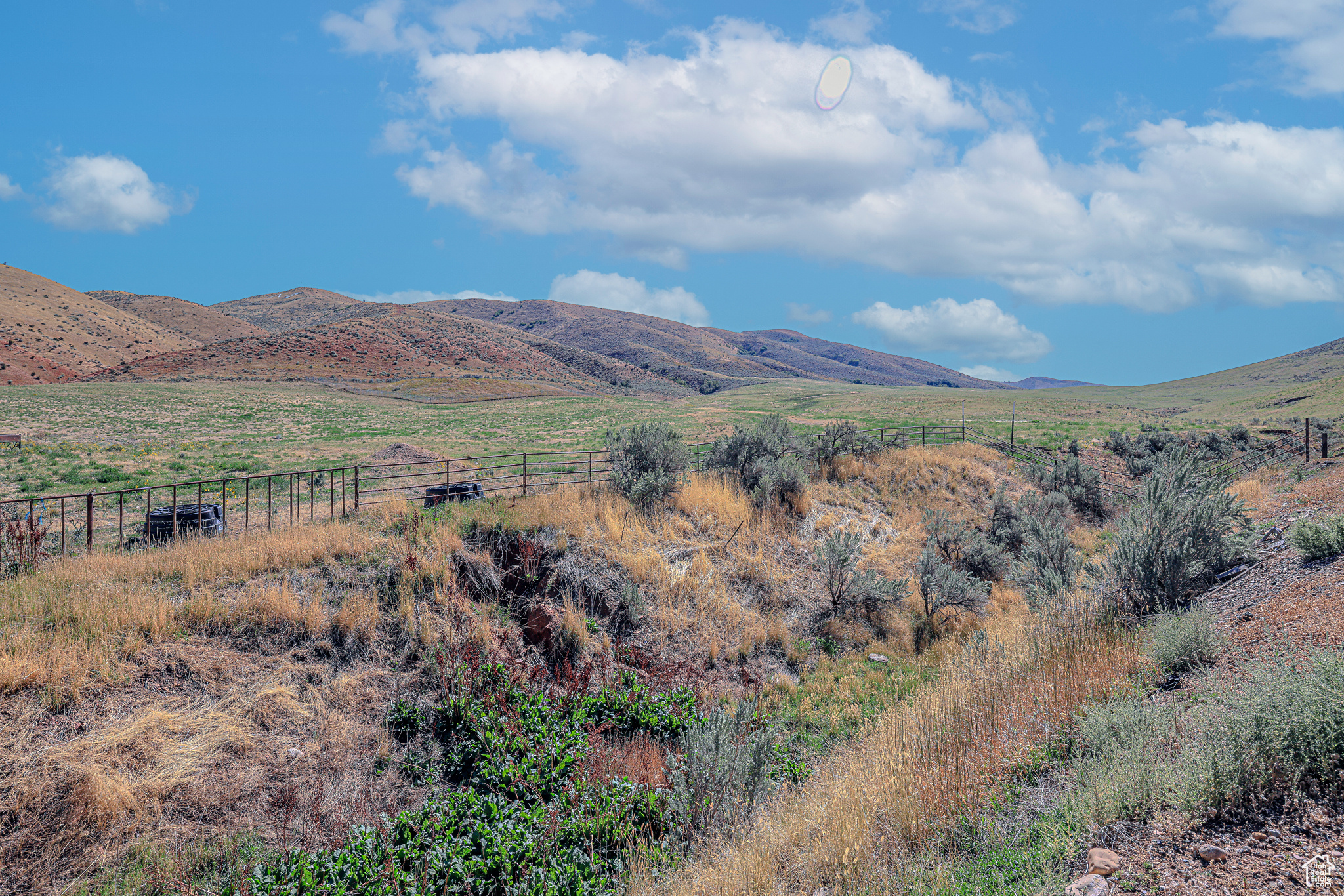 Mountain view with a rural view