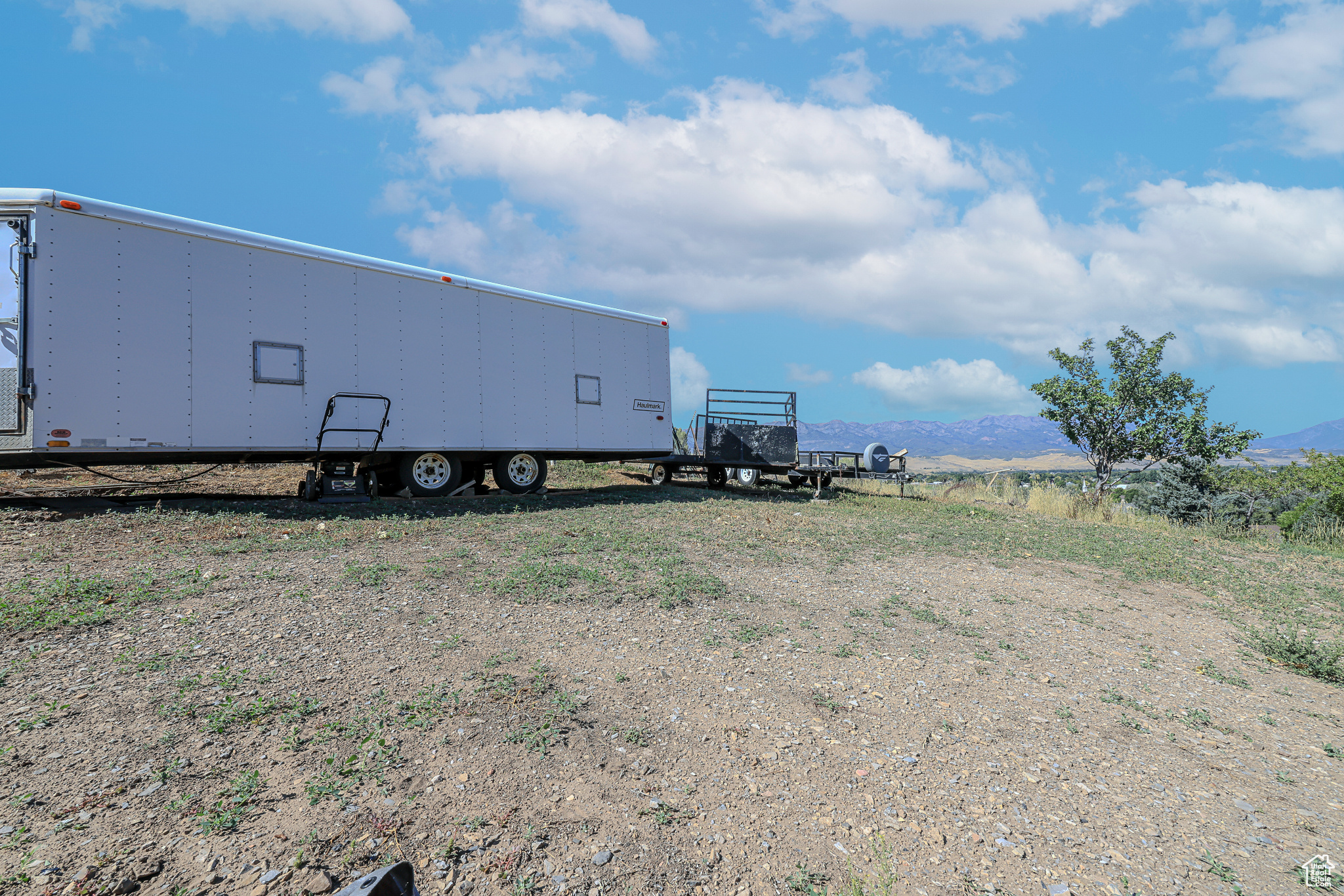 Exterior space featuring a mountain view