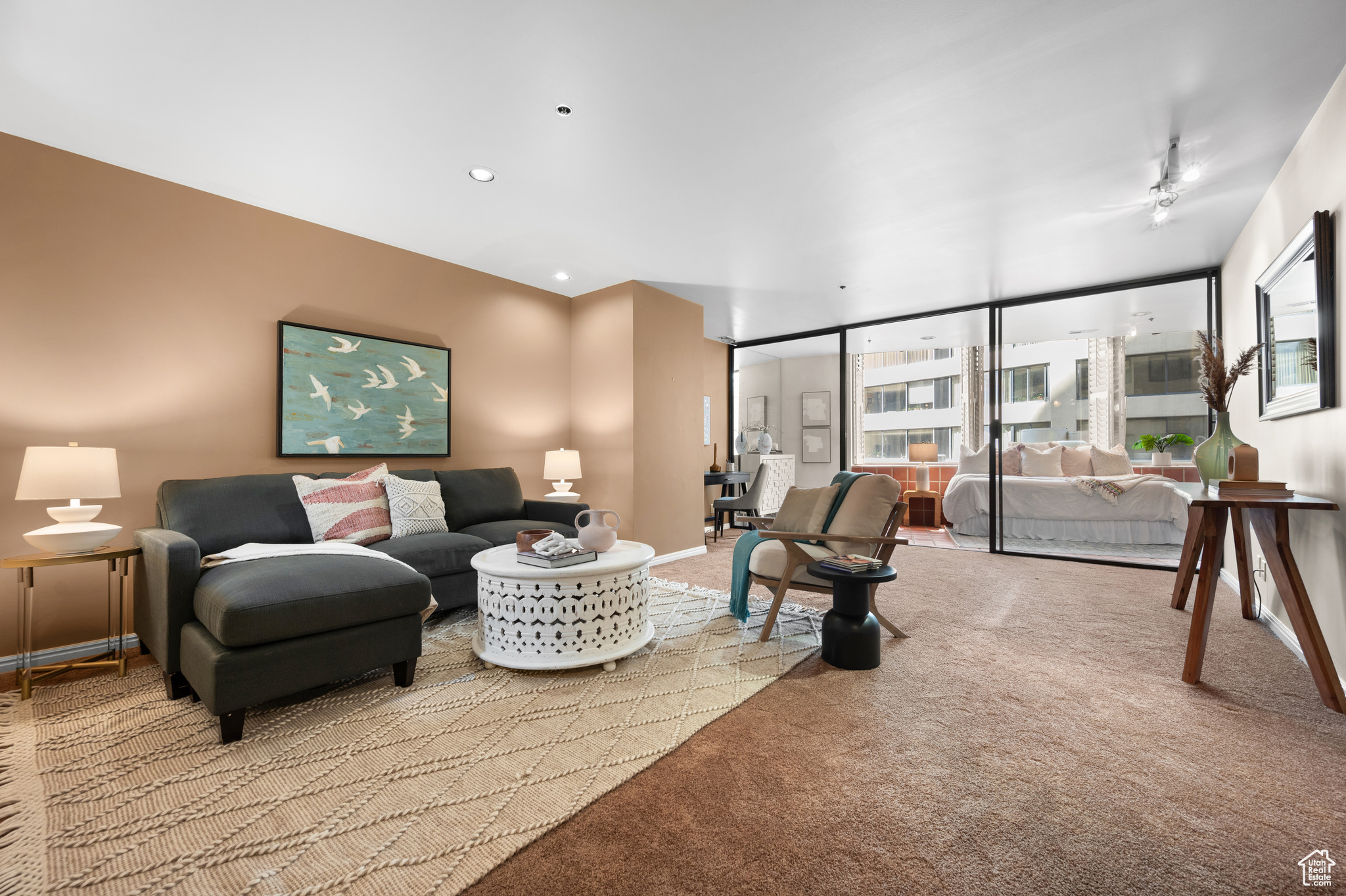 Spacious Living Room looking toward sun room