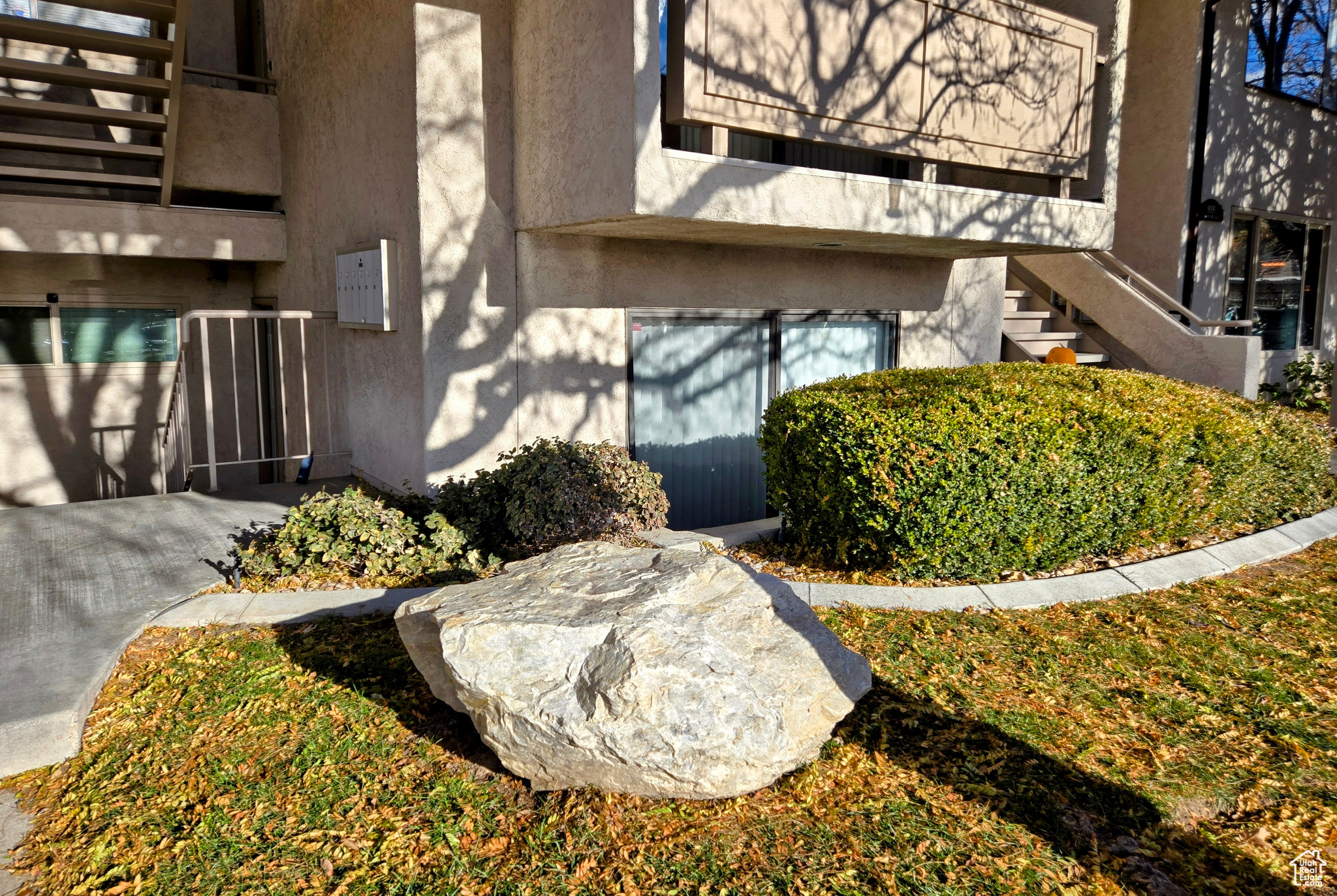 View of property exterior with a balcony