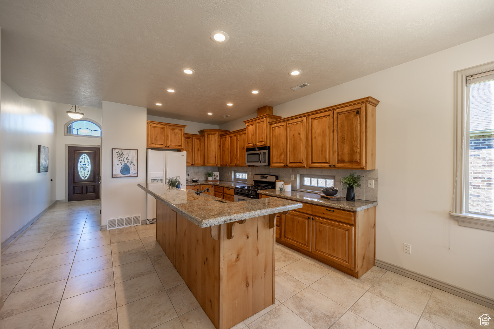 glass block windows under cabinets