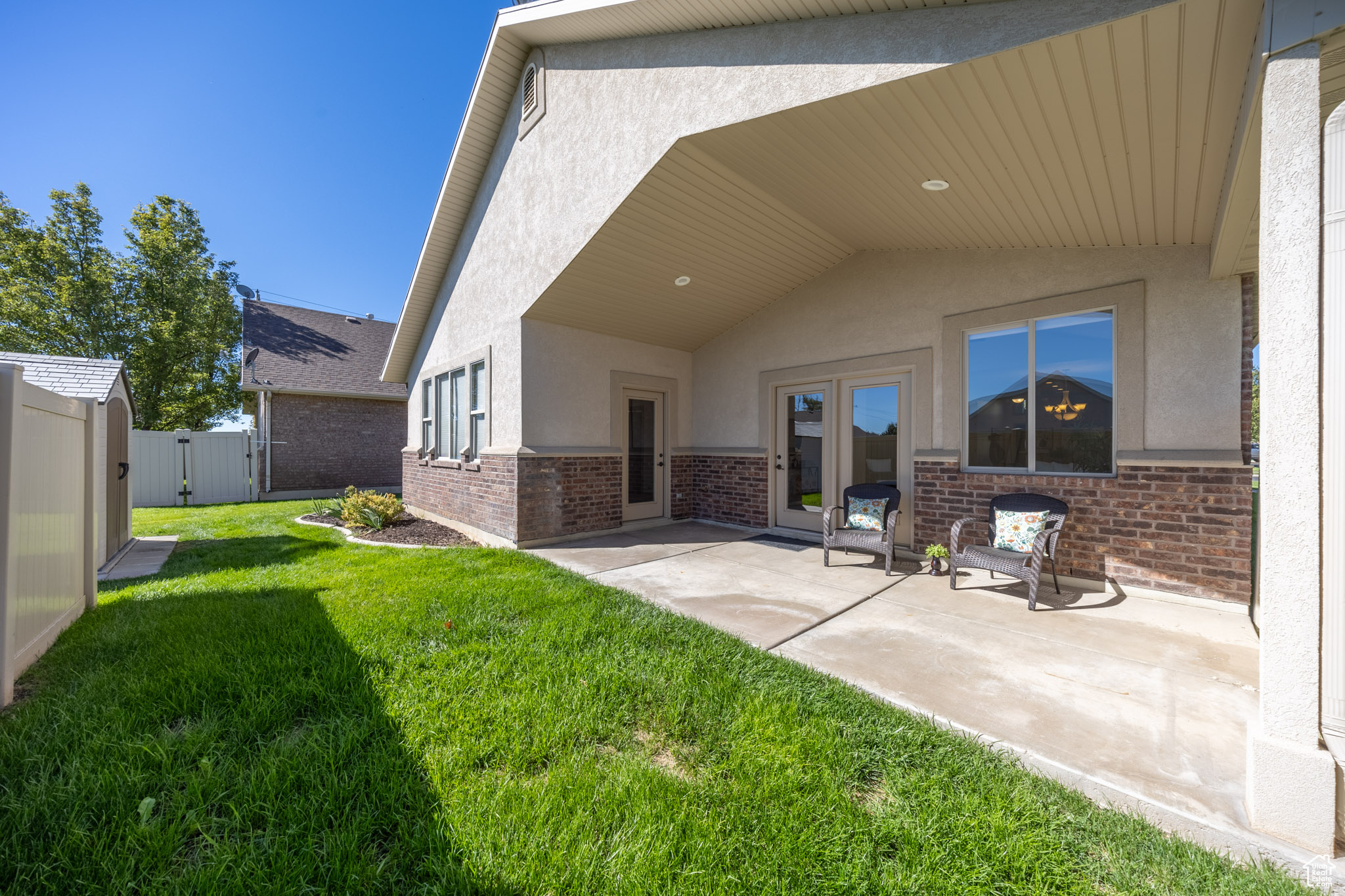 Back patio area