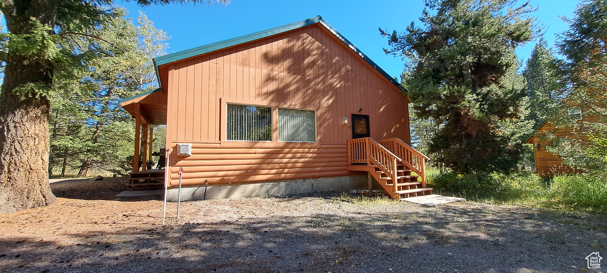 View of log-style house