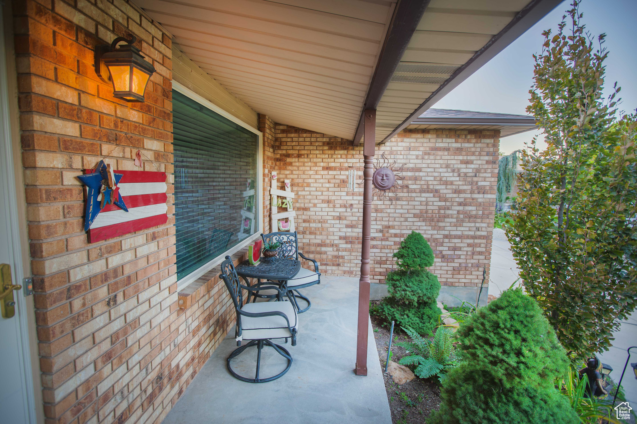 Covered patio.