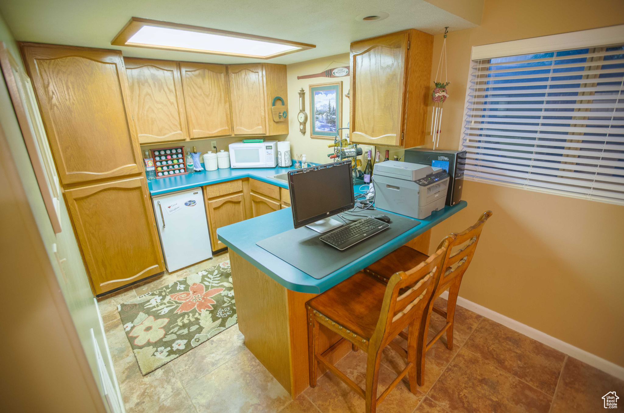 Basement kitchenette.