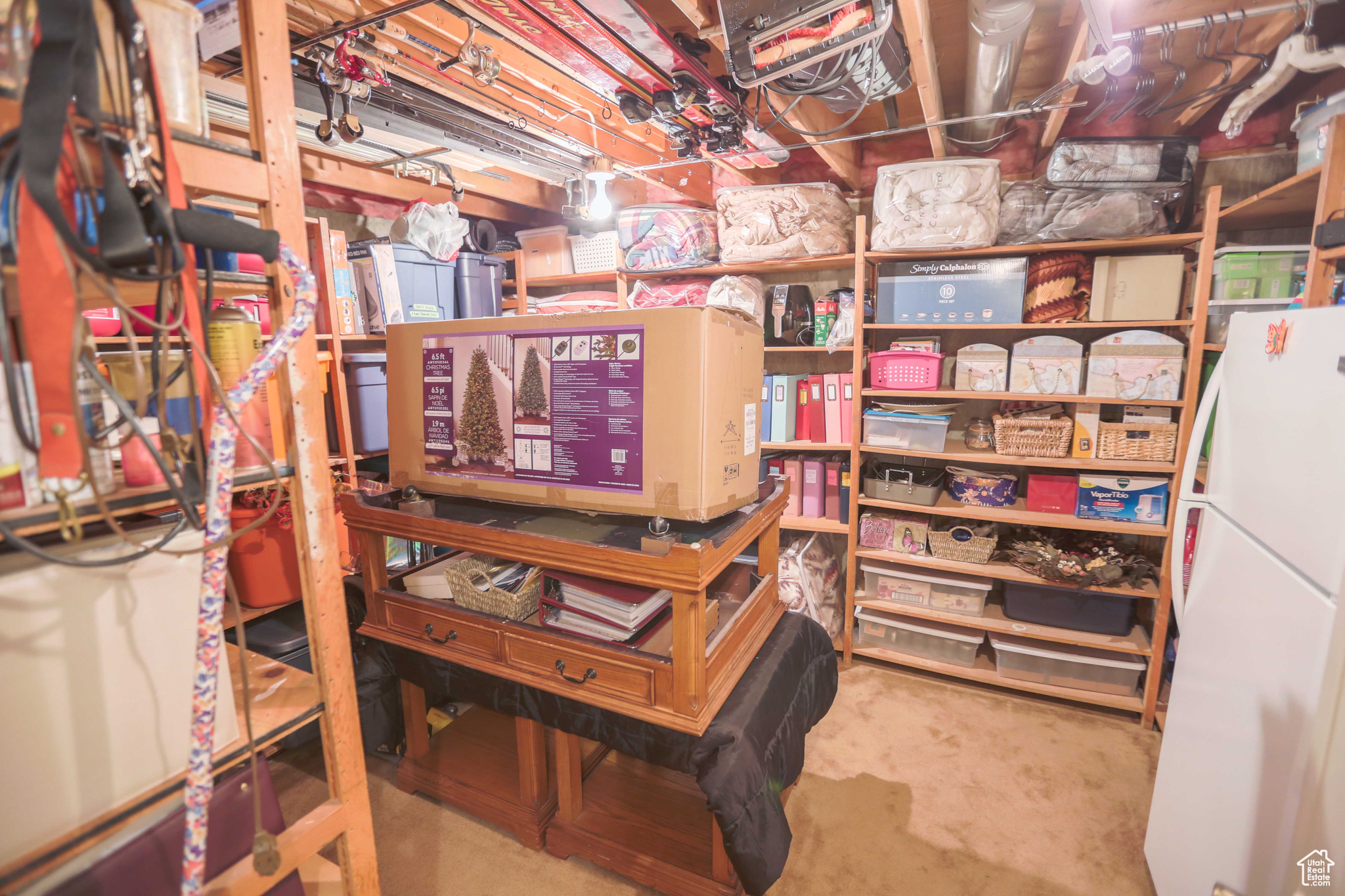 Basement storage room.