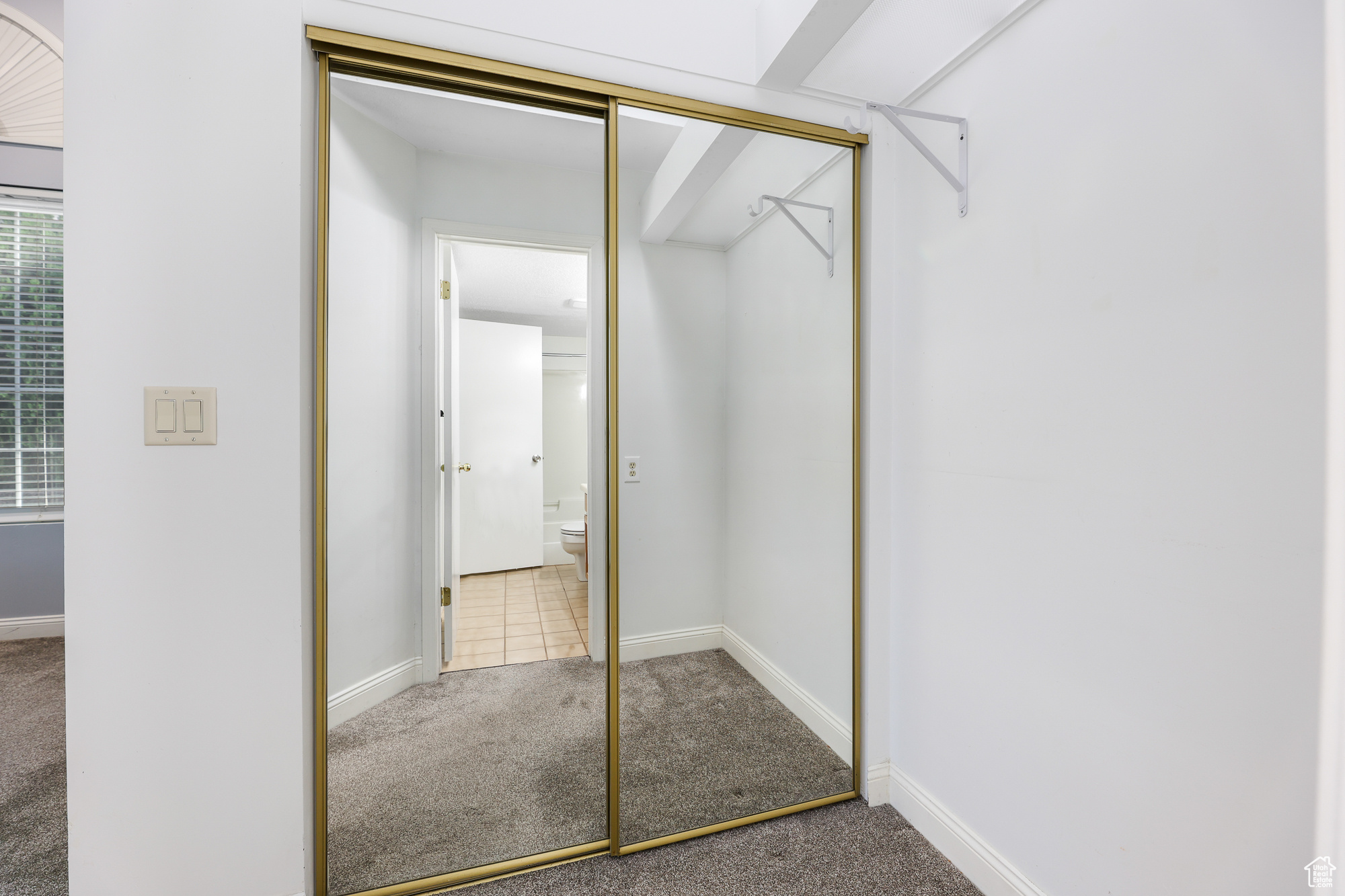 Master bedroom walk-in closet with 2 full length mirror