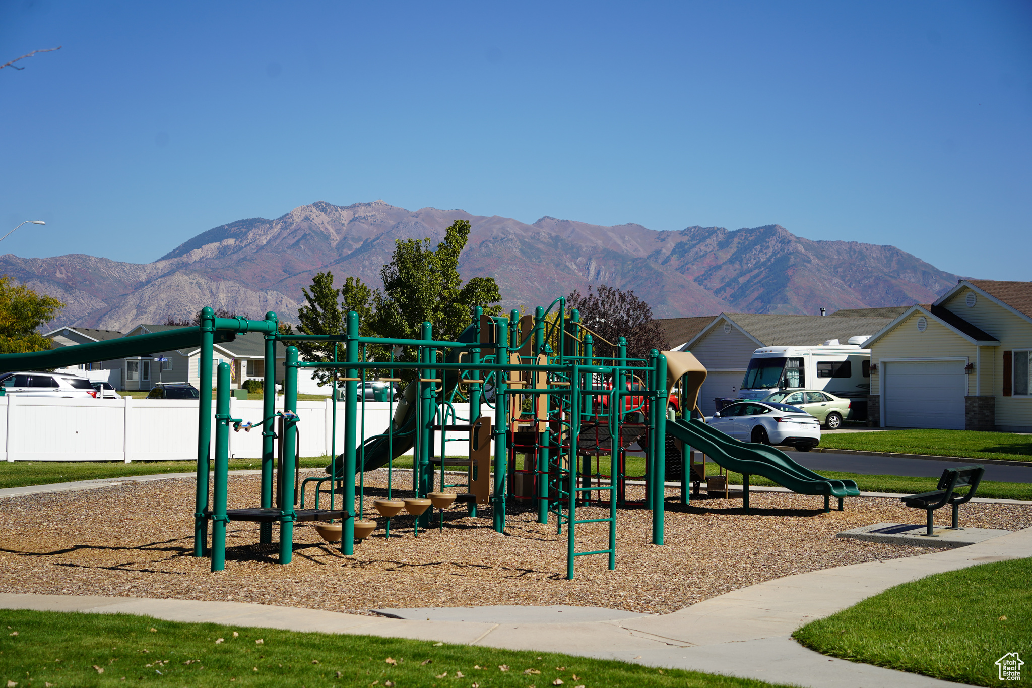 Meadow Creek Park includes picnic areas and play park