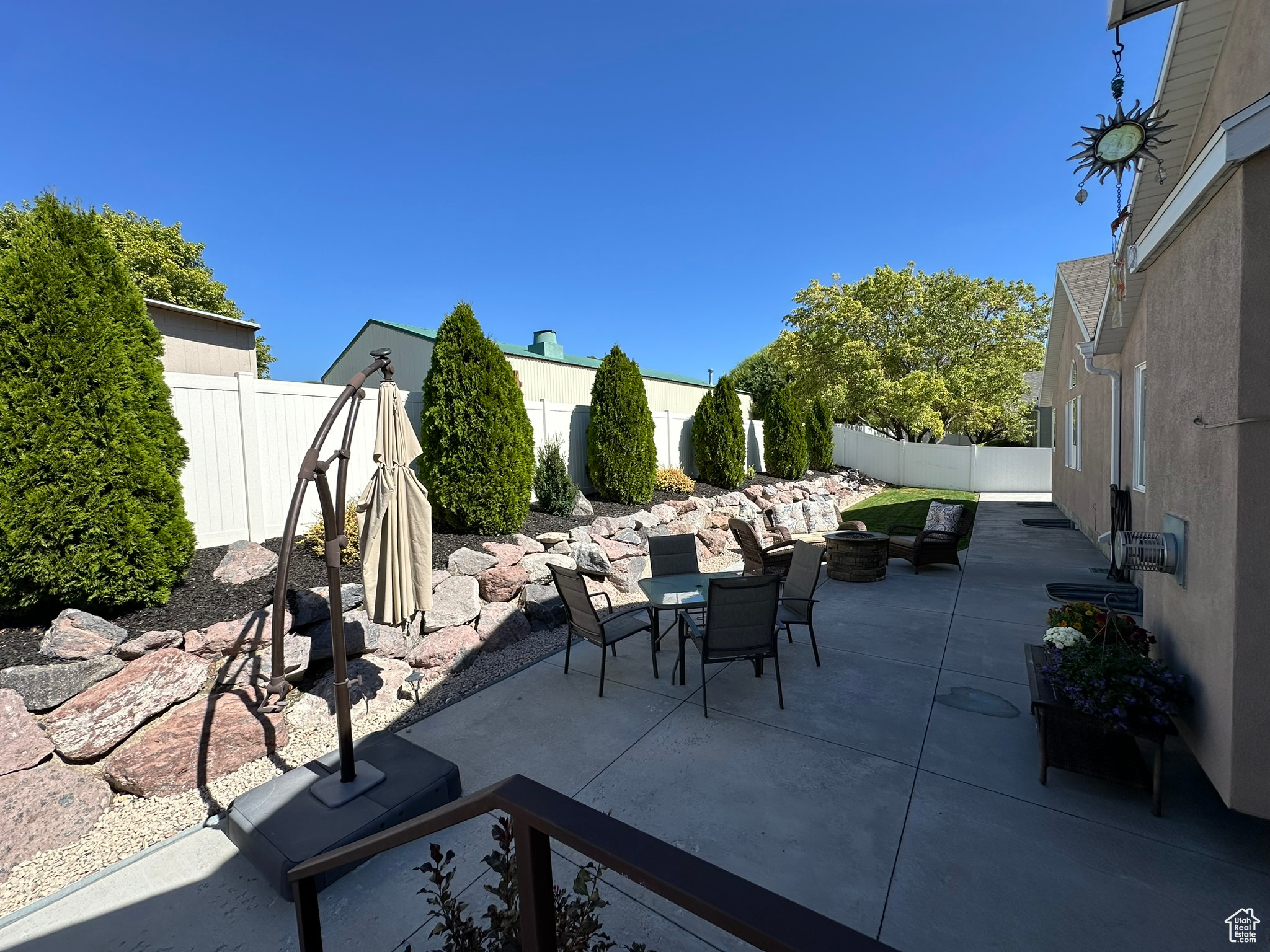 View of patio