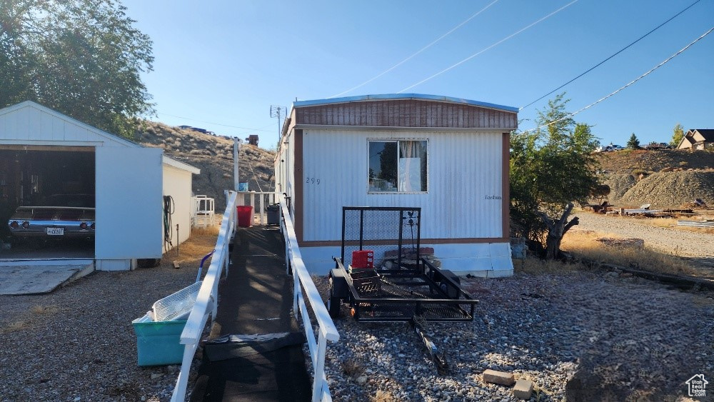 View of outbuilding