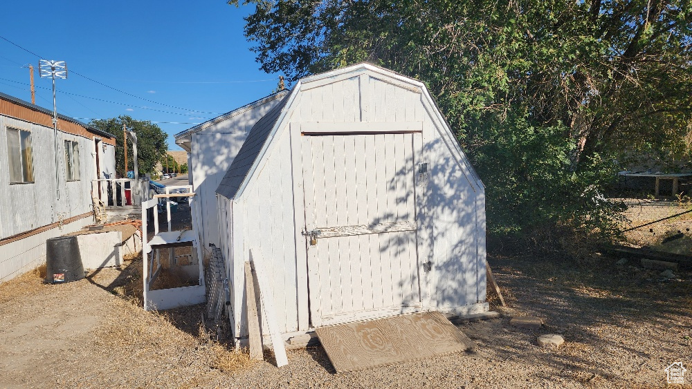 View of outdoor structure