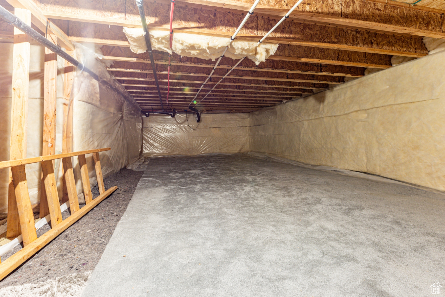 View of basement - 6-foot-tall cold storage area