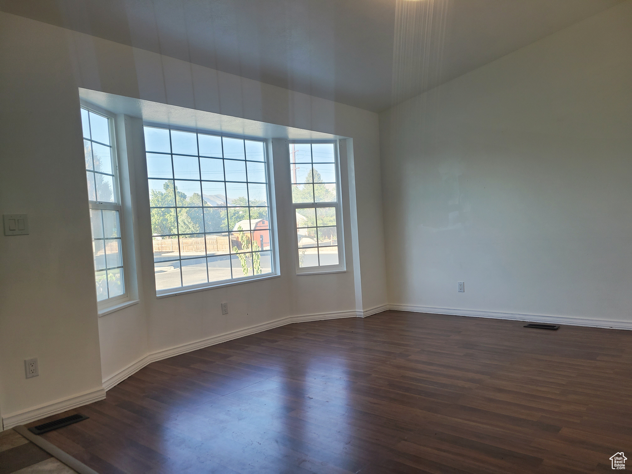 Large bay window in the living room