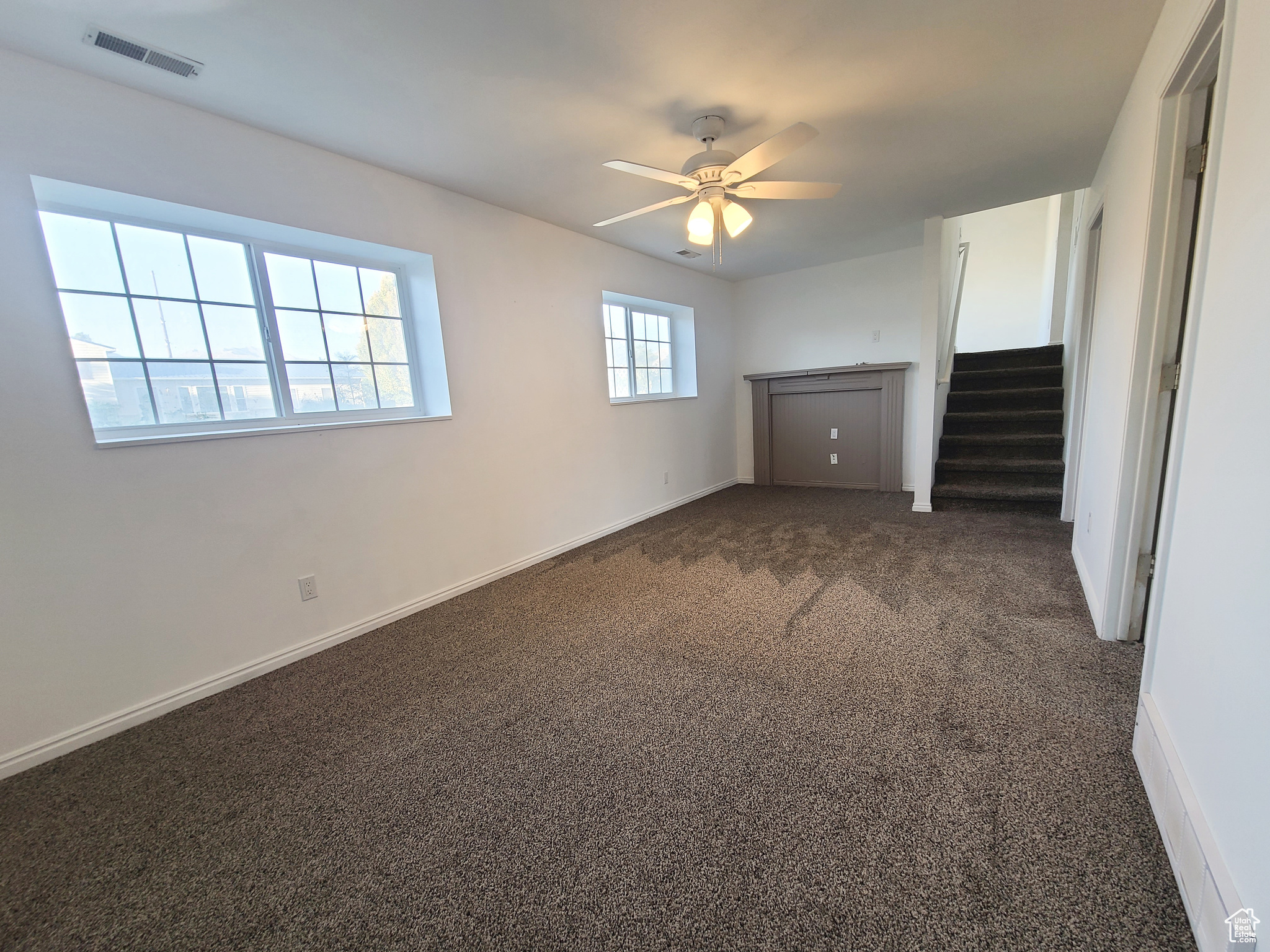 Charming family room is perfect for spending time together