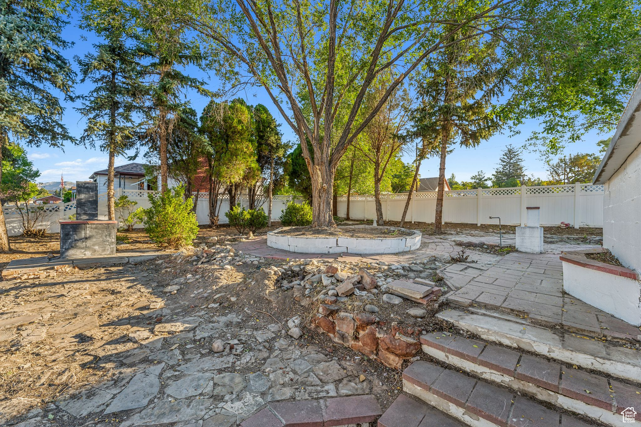 View of yard with a patio