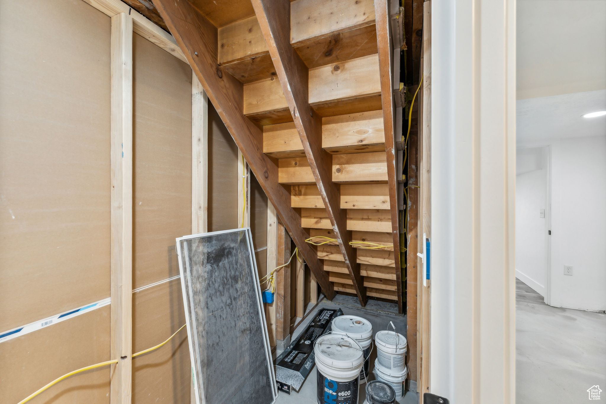 View of unfinished attic