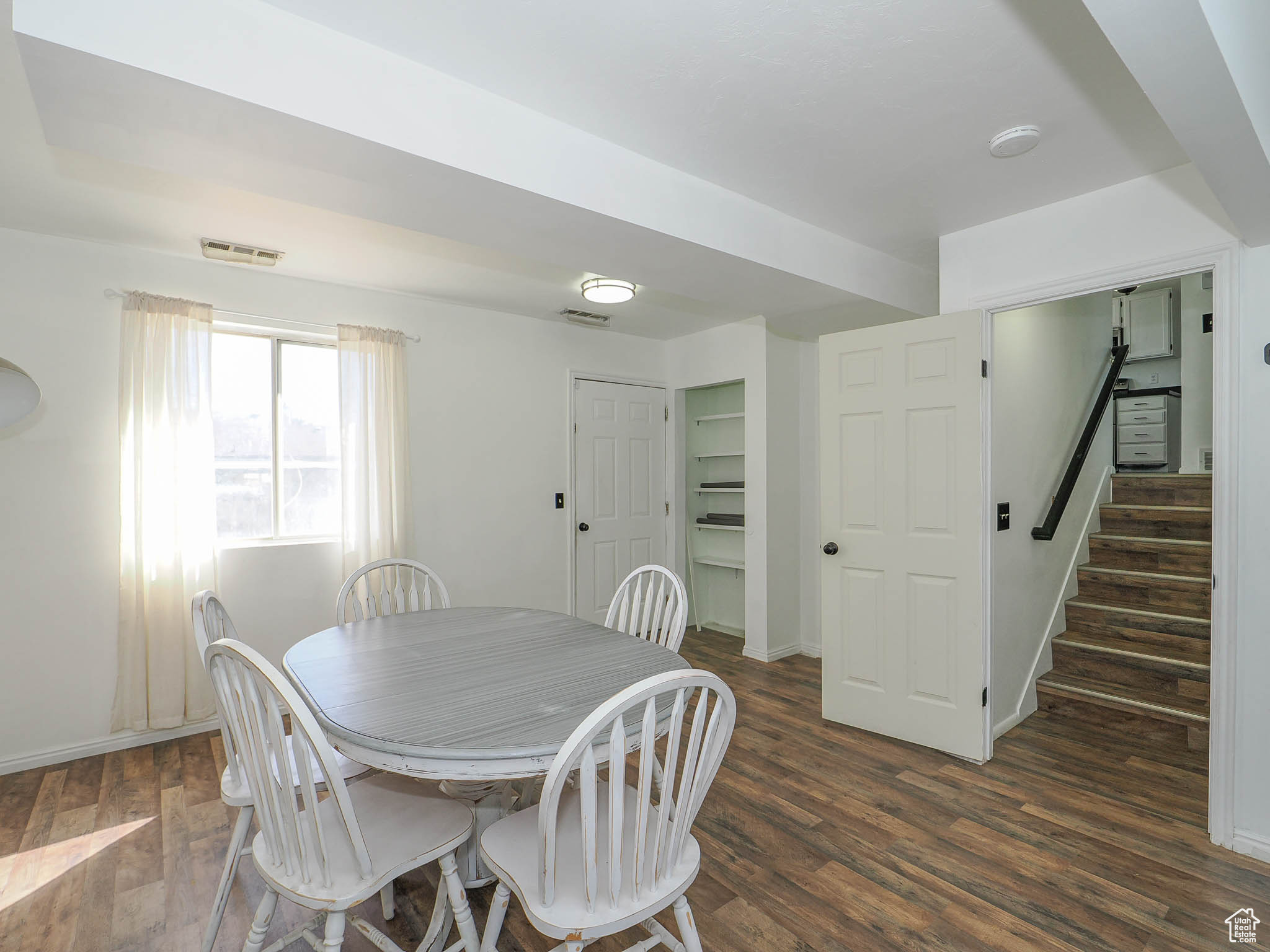 Dining room featuring dark hardwood / wood-style flooring