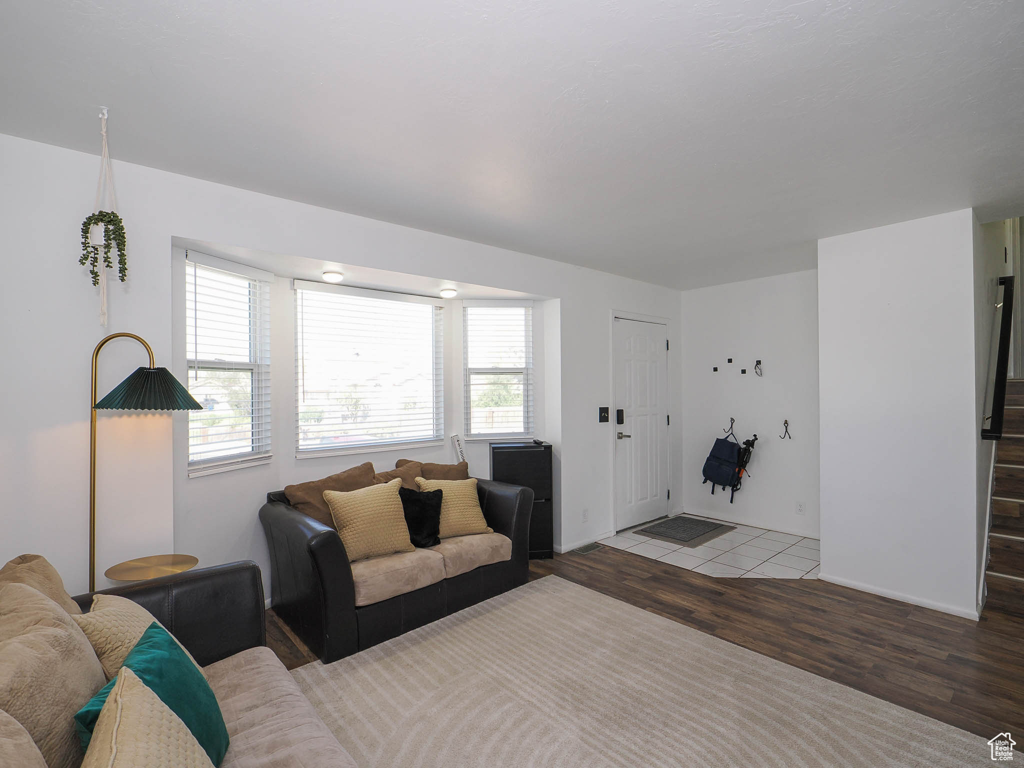 Living room featuring light hardwood / wood-style floors