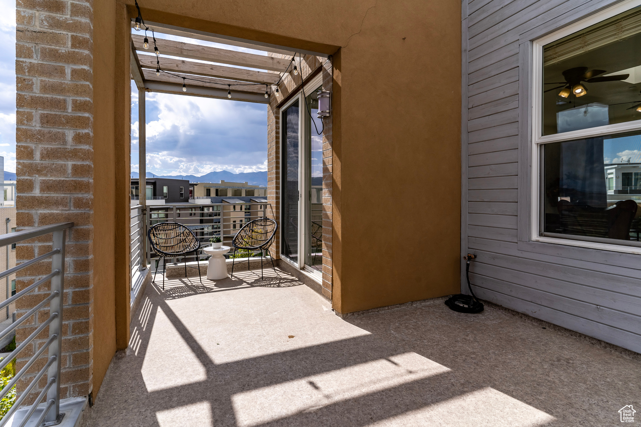 A hose bib, reinforced deck with drain, electrical box and cafe lights await your hot tub’s arrival. The seller agent can give you some tips on how to make that happen. Or, make this outdoor entertaining space your own!