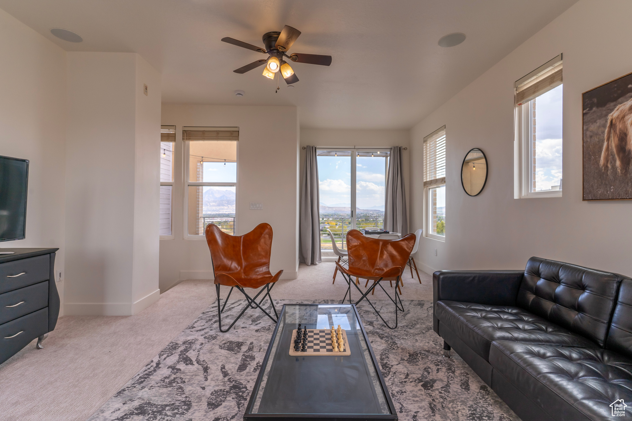 Gaze out the east windows to the oversized east rooftop deck. This is the motherlode which includes a hot tub ready vestibule with open sky and view of the mountains as well as room for seating. Sunrises and storms are equally as impressive from this stun