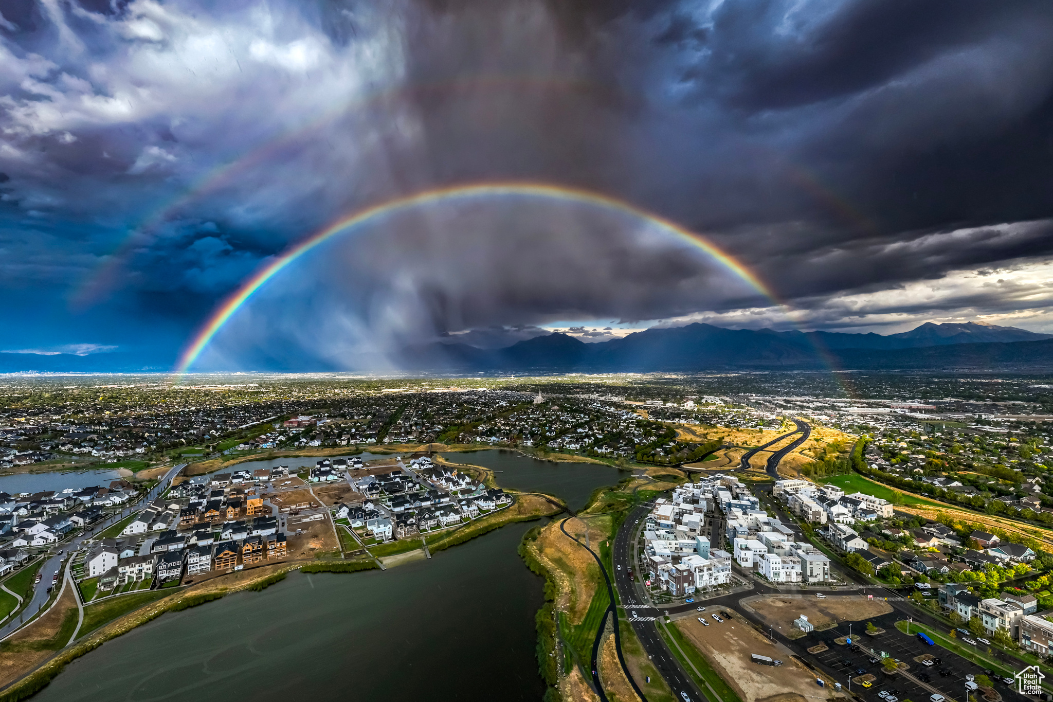 Rainbows are a common occurrence and the absence of above-ground power lines in Daybreak allow you to enjoy them to the fullest.